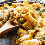 Pumpkin Baked Ziti with Sage Sausage